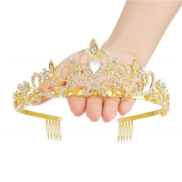 Sparkling Crystal Queen Crowns & Tiaras for Women & Girls - Picture 7 of 7